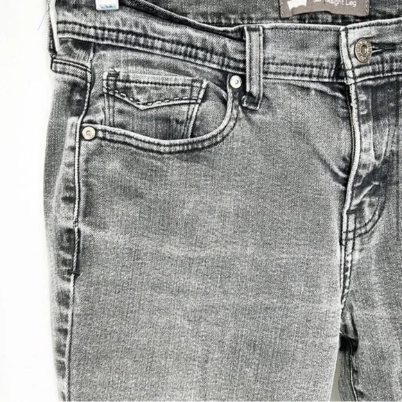 Levi’s Black/Gray 505 Straight Jeans 14 (Size 32) - Picture 4 of 11